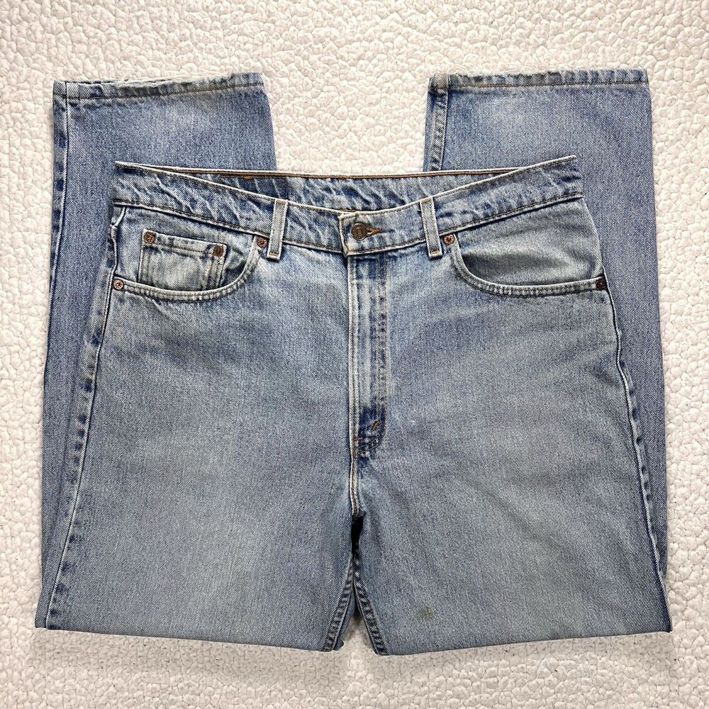 VTG Levi's 550 Jeans Men's 38x30 (Actual 37x30) Relaxed Fit Denim USA 90s Grunge